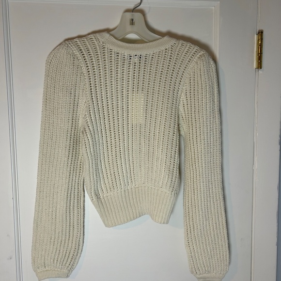 Z Supply NWT knit long sleeve Bardot sweater, women's XSmall, off white - Picture 2 of 4